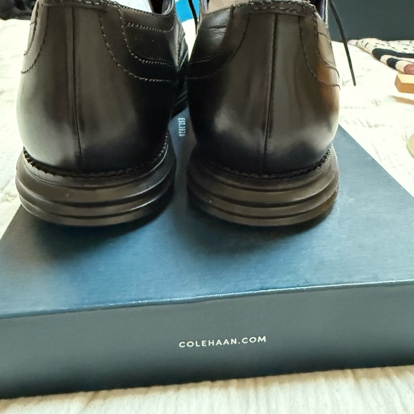 Cole Haan Black Oxford Dress Shoes - Picture 2 of 4